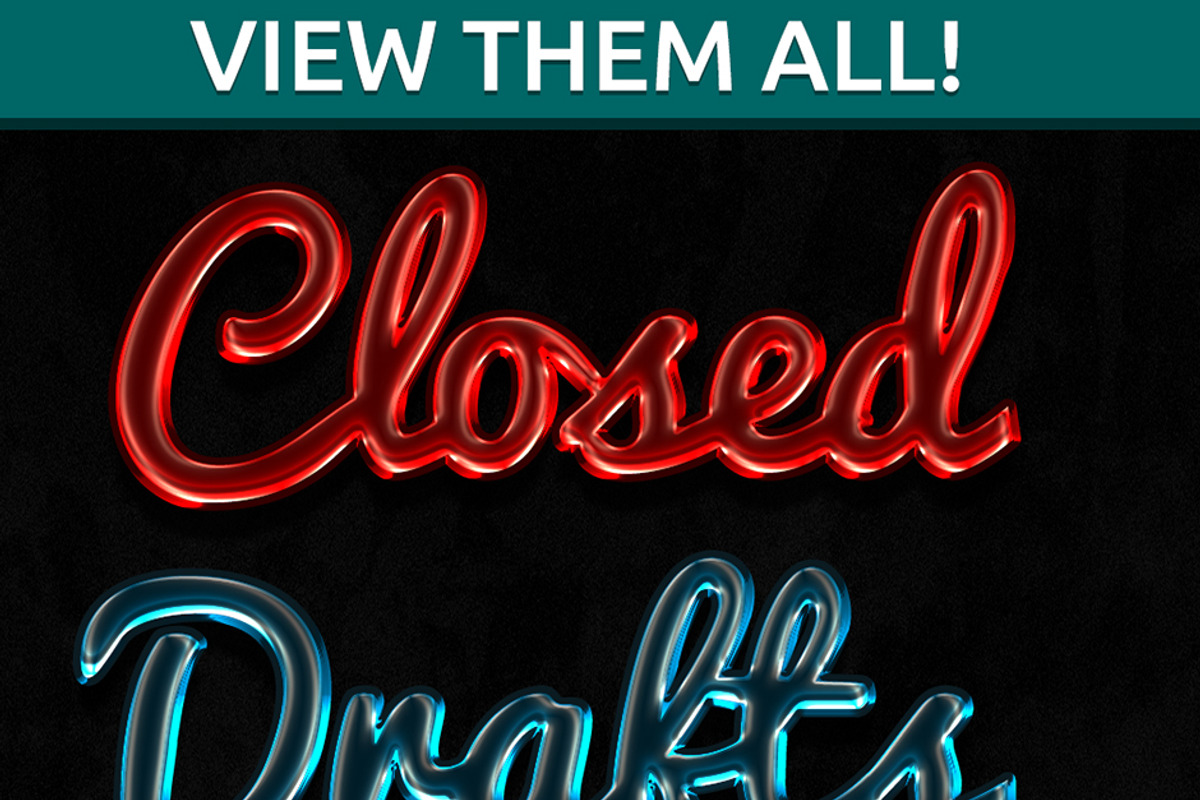 Glossy Photoshop Text Effects, a Layer Style Add-On by Creativenauts (Photo 5 of 5)
