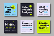 We Are Hiring Social Media Post, a Social Media Template by MightyDesign (Thumbnail 1 of 7)