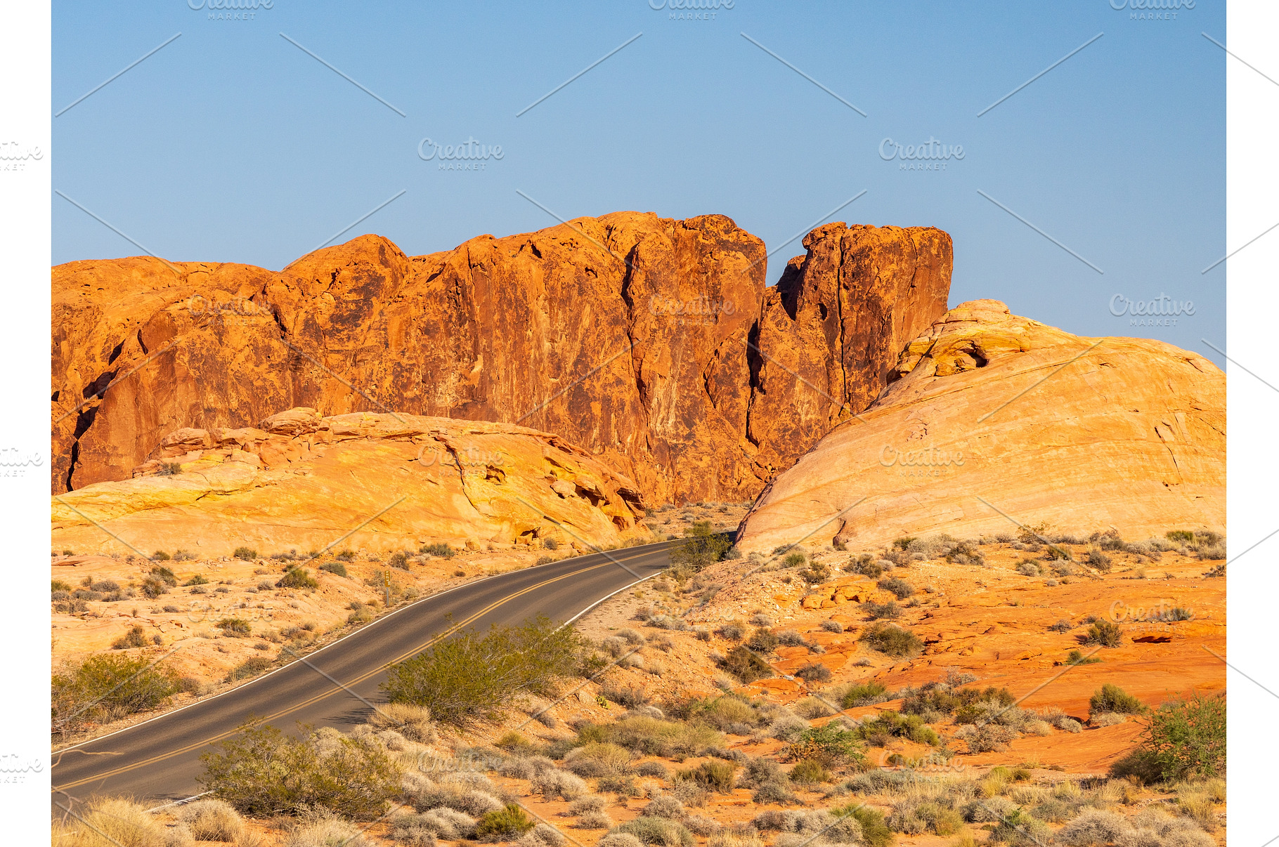 White Domes scenic byway through, a Nature Photo by Backyard Stock