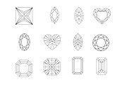 Diamonds Set 1 Procreate Brush Stamp, a Brush Add-On by Disasterology Ink (Thumbnail 6 of 10)