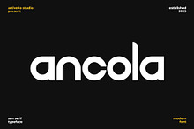 Ancola Modern Logo Font