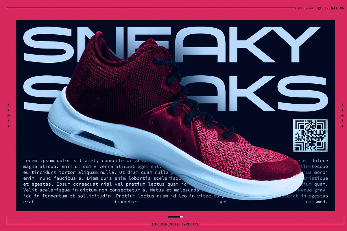 Raitor - Futuristic Display Fonts, a Sans Serif Font by Ian Irwanwismoyo (Photo 4 of 14)