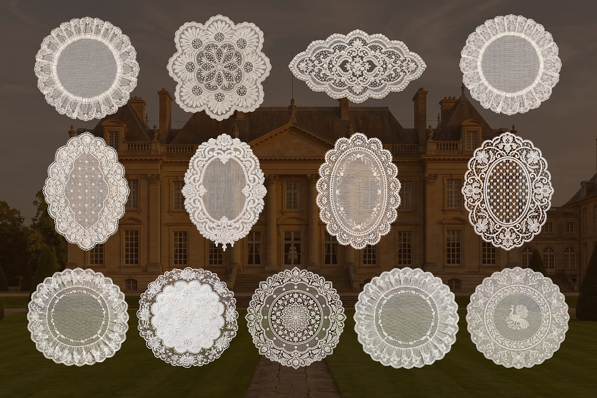 Vintage Lace Frames, Doilies & Bows, an Object Graphic by OliaMuseDesign (Photo 5 of 10)