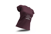 Woman Shirt Mockup Template Set, a Shirt Mockup by DesignRushMarket (Thumbnail 10 of 11)