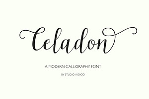 Celadon Modern Calligraphy Font