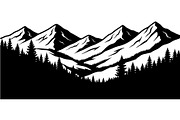 Mountain Range Silhouette, an Object Graphic by Designer_Momina (Thumbnail 20 of 20)