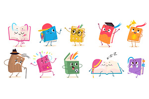 Funny books characters. Book various, an Object Illustration by Valerie Bodnar