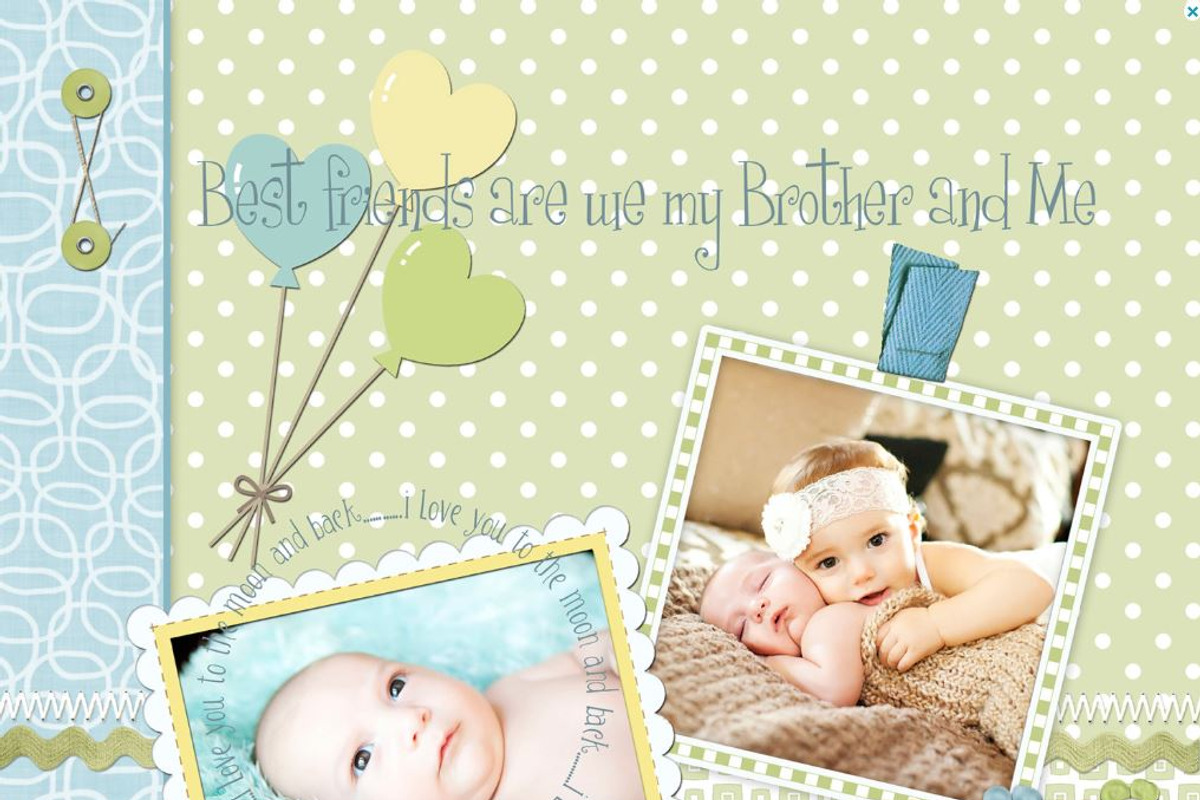 Nursery Baby Green Paper Pack preview 5