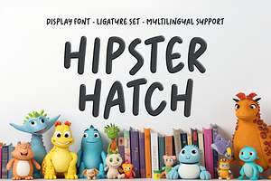Hipster Hatch - Display Font