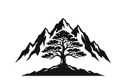 50 Sacred Mountain Tree Silhouette, an Empty State Illustration by Amazin_art (Thumbnail 6 of 37)