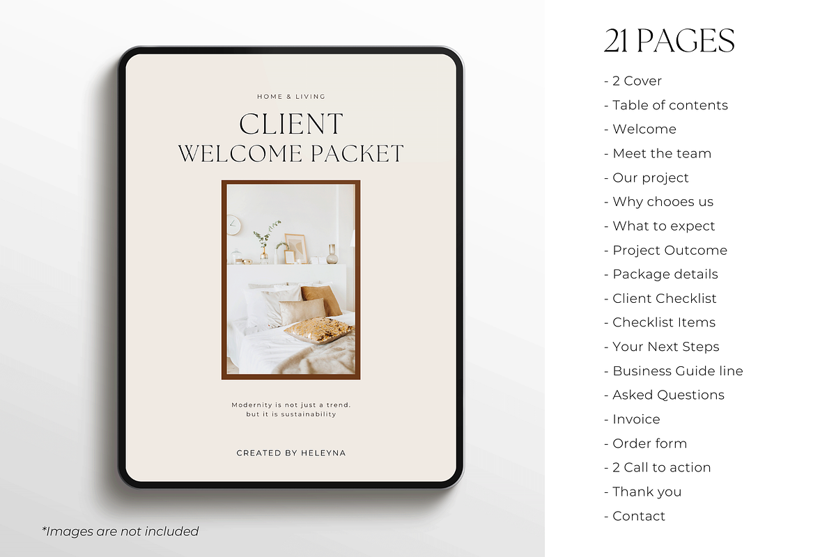 Client Welcome Packet Canva Template, a Magazine Template by Hellohastore (Photo 9 of 10)