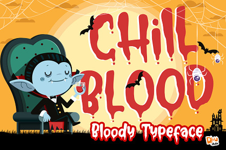Chill Blood - Bloody Typeface, a Font by Dm Studio