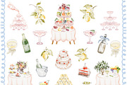 Watercolor Villa Wedding Clipart Set, an Object Illustration by LenArt (Thumbnail 6 of 14)