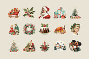 Vintage Christmas Graphics, an Object Graphic by GraphicsByKassy (Thumbnail 2 of 12)