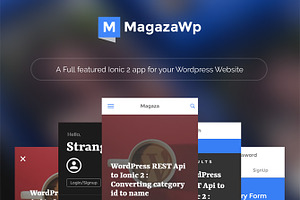 Magaza: WordPress Managed Ionic2 App