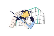 Ice hockey goalkeepers set, a Sport Illustration by PaperTrident (Thumbnail 8 of 10)