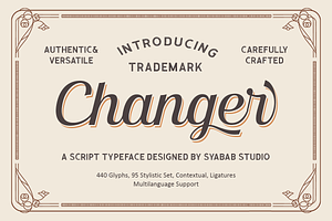 SS Changer - Script Typeface
