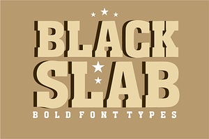 Black Slab Font - Vintage Style, a Slab Serif Font by KiddoGlyphs Studio