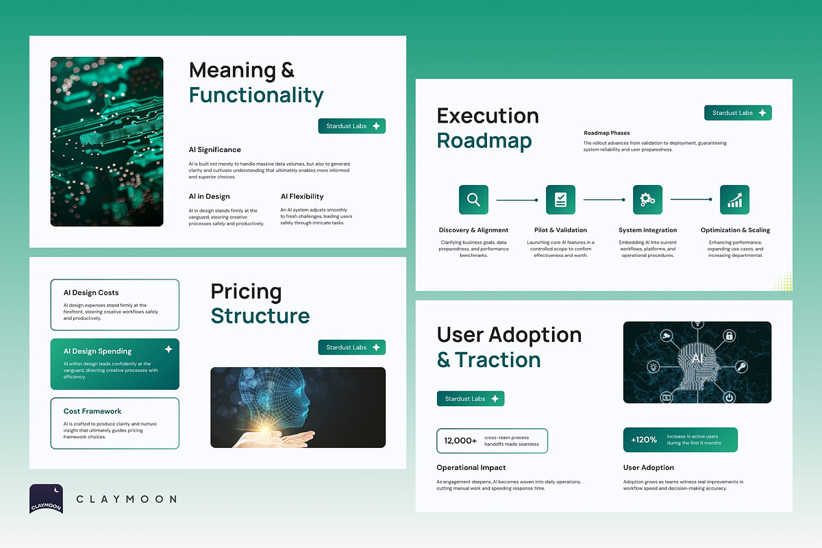 AI Project Proposal Pitch Deck, a Presentation Template by Claymoon Lab (Photo 6 of 7)