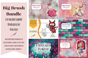 Brush Bundle - 600 Procreate Brushes