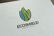 Eco Shield Logo Template, a Branding & Logo Template by Twelve.std (Thumbnail 1 of 2)