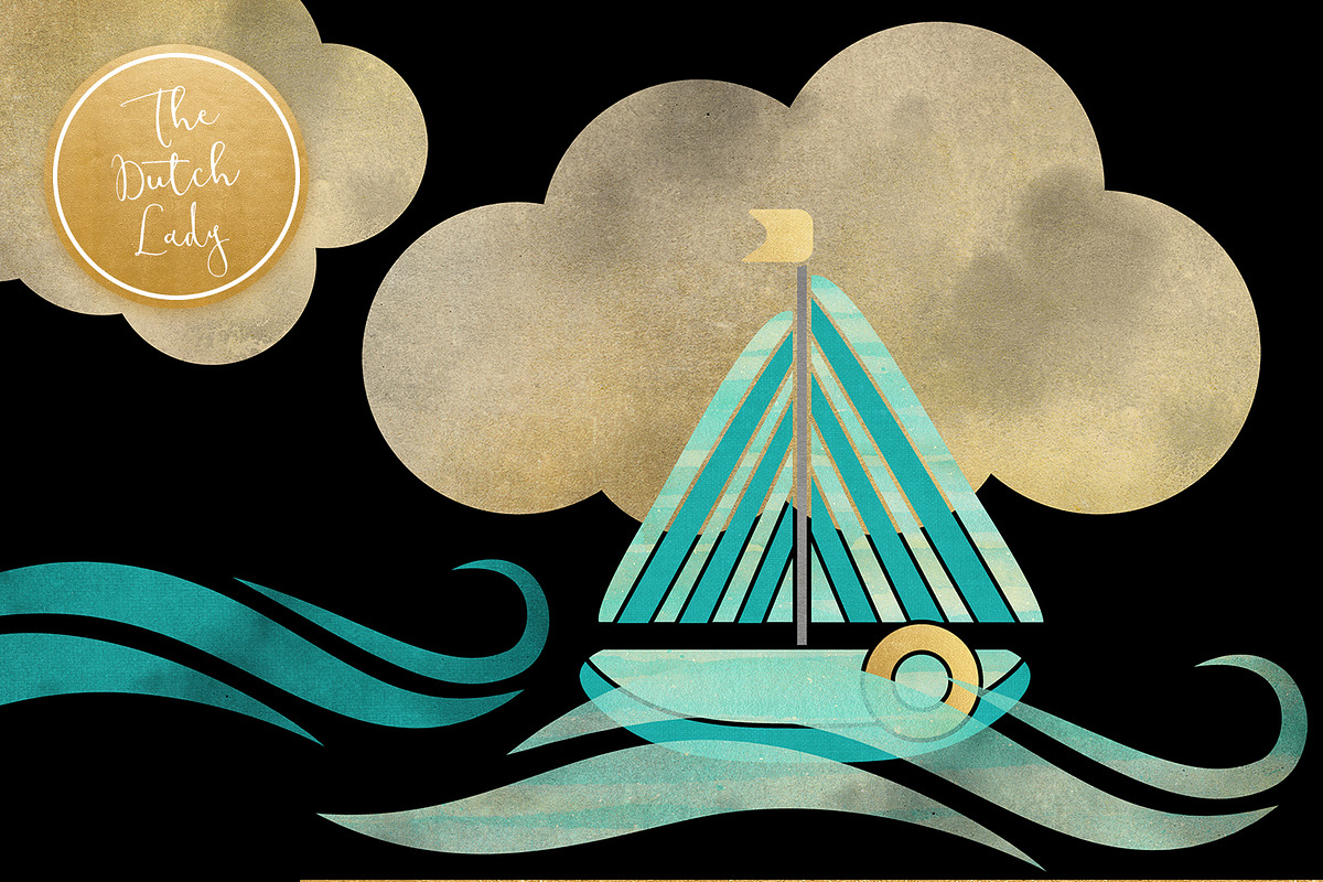 Transportation & Travel Clipart Set, a Transportation Illustration by The Dutch Lady Designs (Photo 2 of 5)