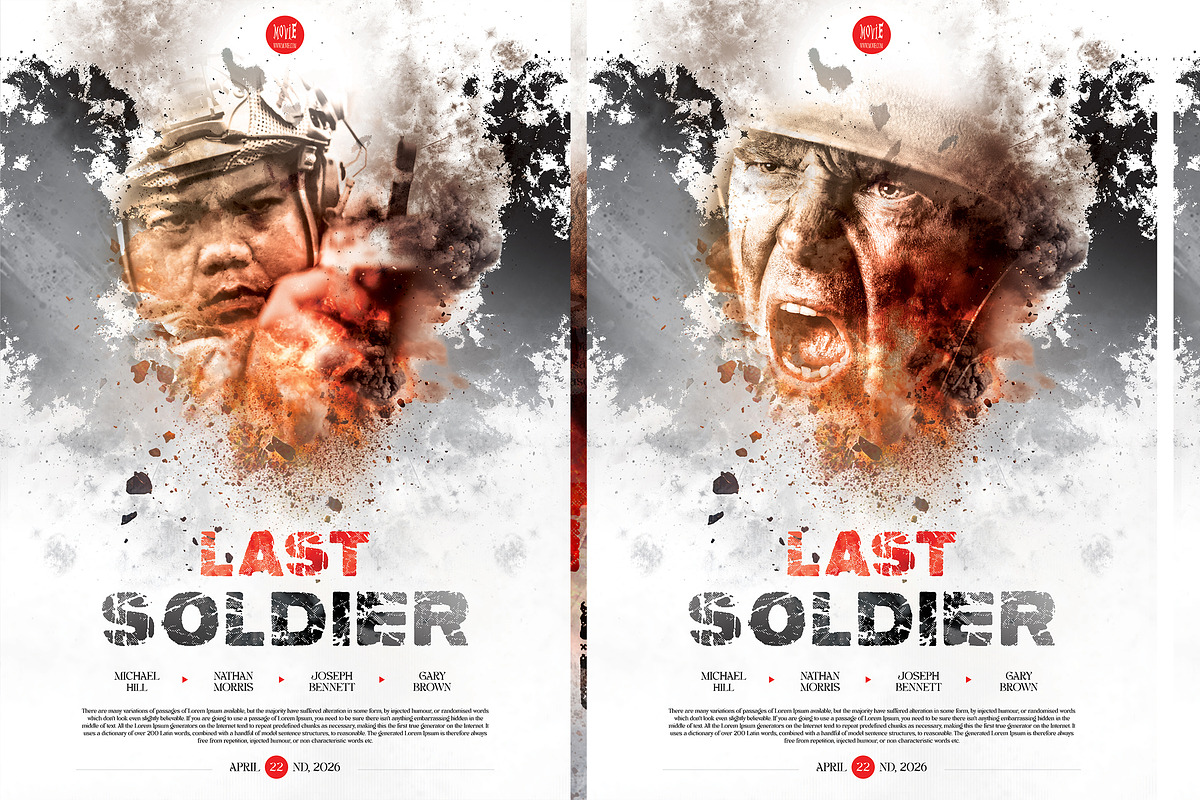 Last Soldier Movie Poster/Flyer, a Poster Template by WOWPro (Photo 5 of 5)