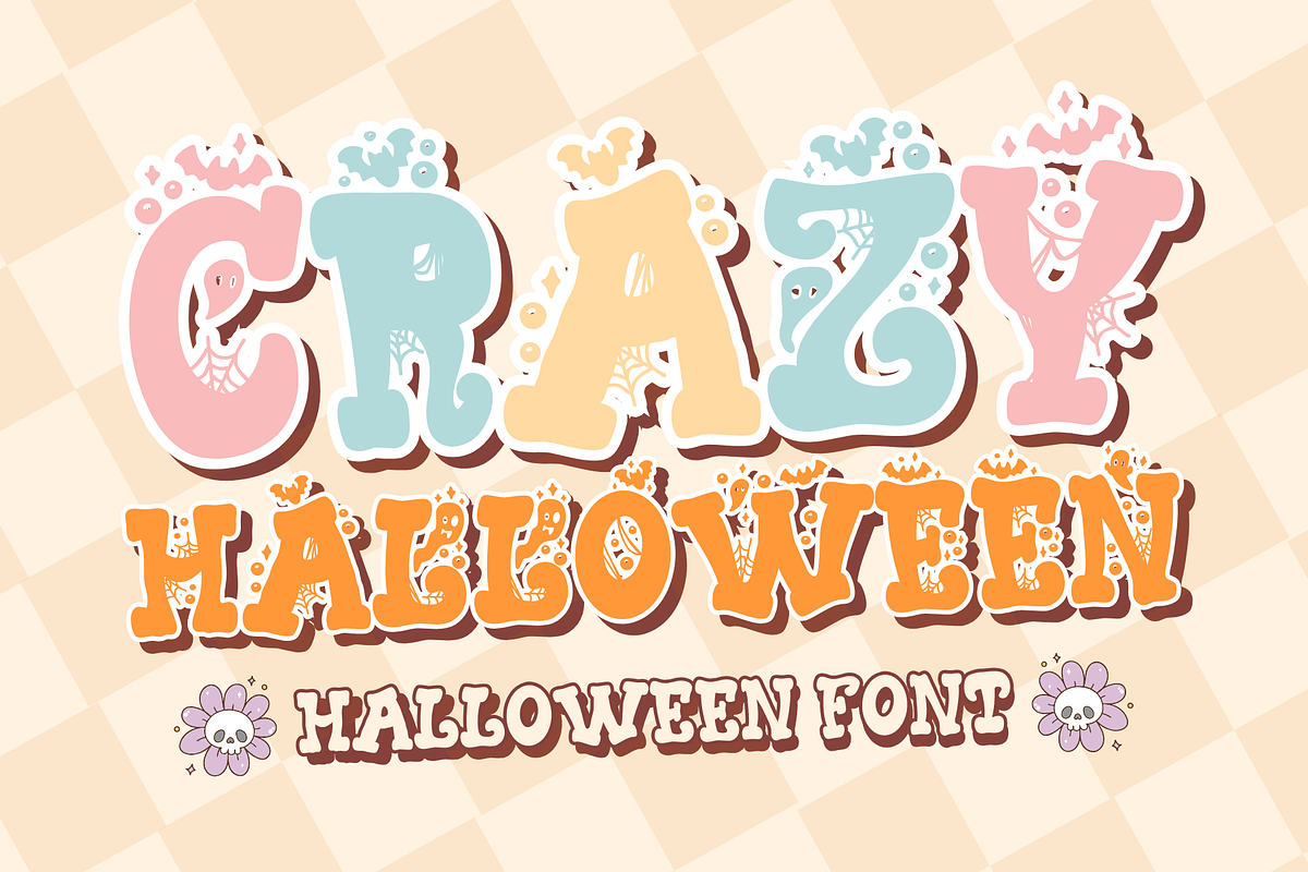 Crazy Halloween is a Halloween font, a Serif Font by Brown Cupple (Photo 1 of 5)