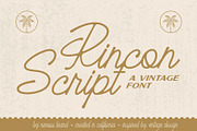 Rincon Script Typeface, a Script Font by NienowBrand (Thumbnail 1 of 5)