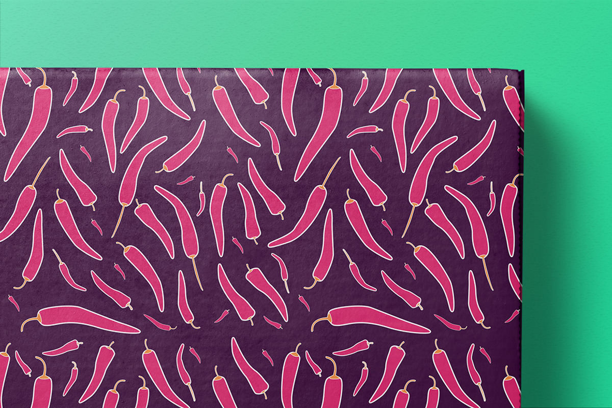 Chilli on acid | 20 funky patterns, a Pattern Graphic by Kenzagraphics (Photo 7 of 9)