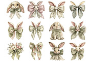 Easter Bunny Bow Clipart, an Illustration by DreamArtGraphic (Thumbnail 5 of 5)