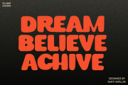 Plump Chunk - Display Font, a Sans Serif Font by SaktiAvellin (Thumbnail 2 of 7)