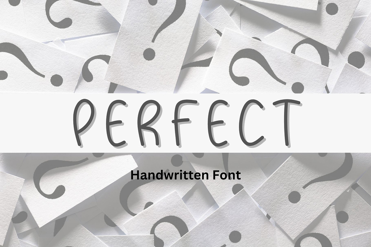 Perfect Handwriting font, a Handwritten Font by Ruddean2109 (Photo 1 of 10)