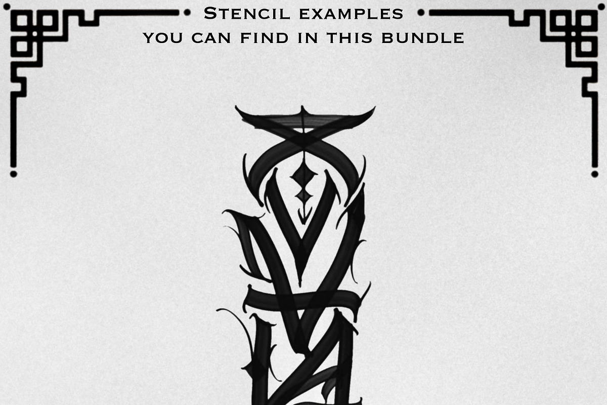 Special Lettering tattoo bundle, a Brush Add-On by ProcreateInk (Photo 7 of 10)