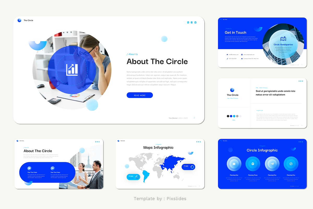 The Circle Presentation PowerPoint, a Presentation Template by Pixslides (Photo 6 of 6)