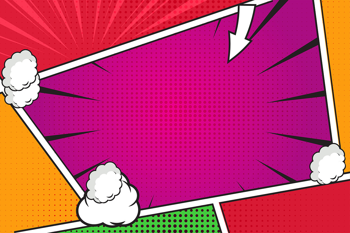48 Vector Comic Background Bundle, a Background Graphic by MRI STUDIO (Photo 5 of 18)
