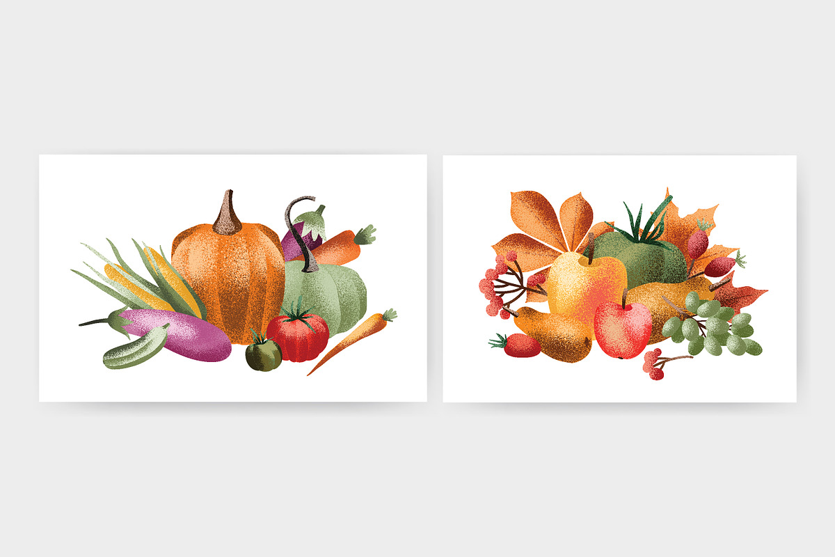 Autumn harvest textured elements, a Food Illustration by Good Studio (Photo 4 of 9)