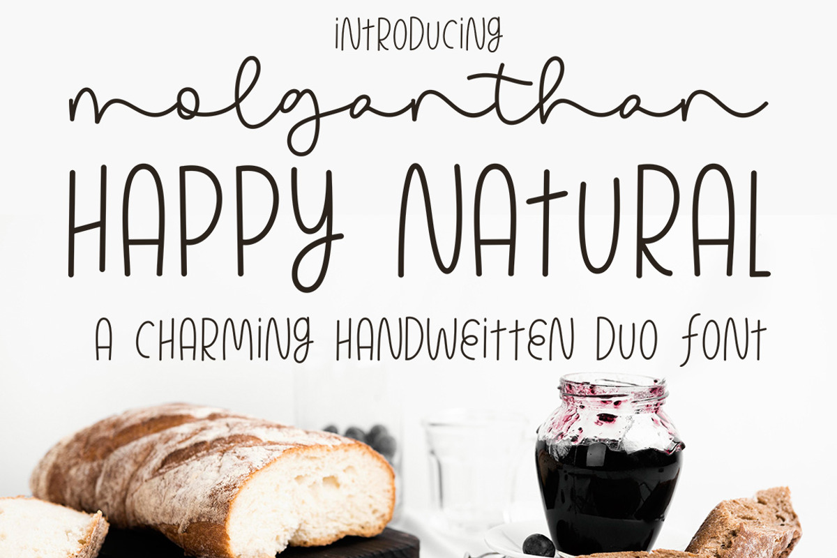 Happy Natural, a Script Font by IRF Lab Studio (Photo 1 of 11)