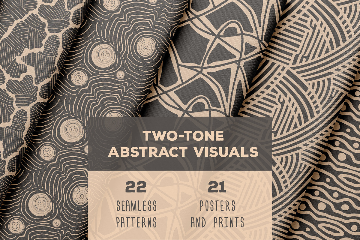 Two-Tone Abstract Visuals, a Pattern Graphic by Zim Varezhkin (Photo 1 of 12)