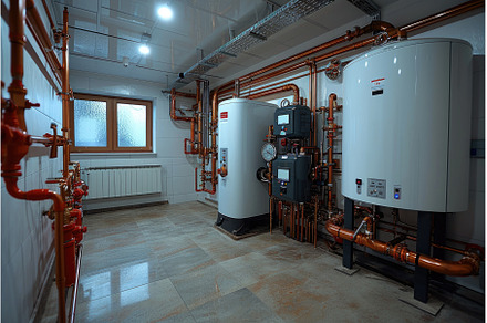 Historic boiler room with vintage, an Industrial Photo by tilialucida