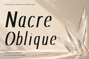 Nacre Oblique Editorial