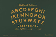 National Railway - A Rustic Font, a Sans Serif Font by Komet & Flicker (Thumbnail 13 of 15)