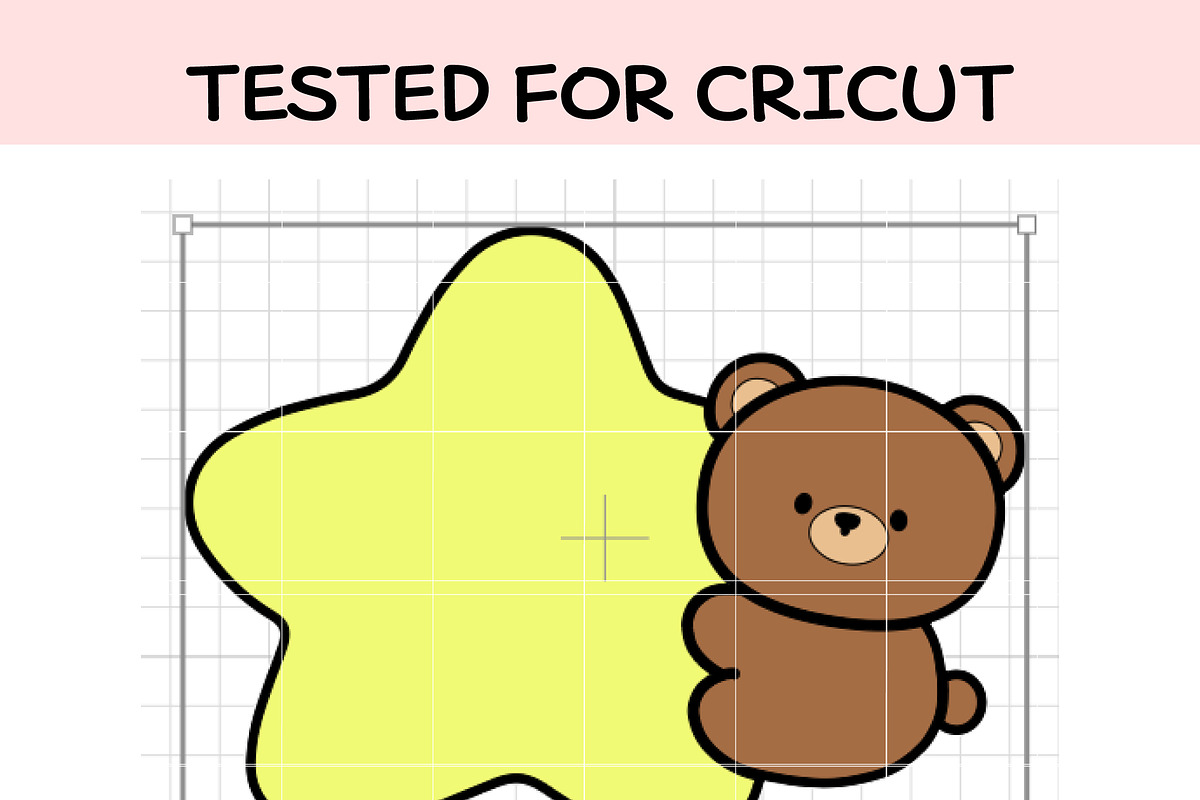 Cute Bear with Star SVG, an Illustration by TheHitShop (Photo 8 of 10)