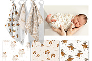 Vintage nursery. Baby collection, an Animal Illustration by polikarpovaart (Thumbnail 12 of 18)