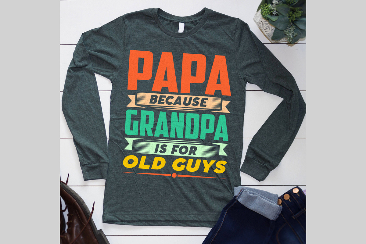 Old Guys Shirt | New Grandpa Gift, a Graphic by Vector Portal (Photo 4 of 5)