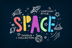 Space Theme Doodle Collection