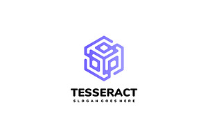 Tesseract Logo, a Branding & Logo Template by 3ab2ou