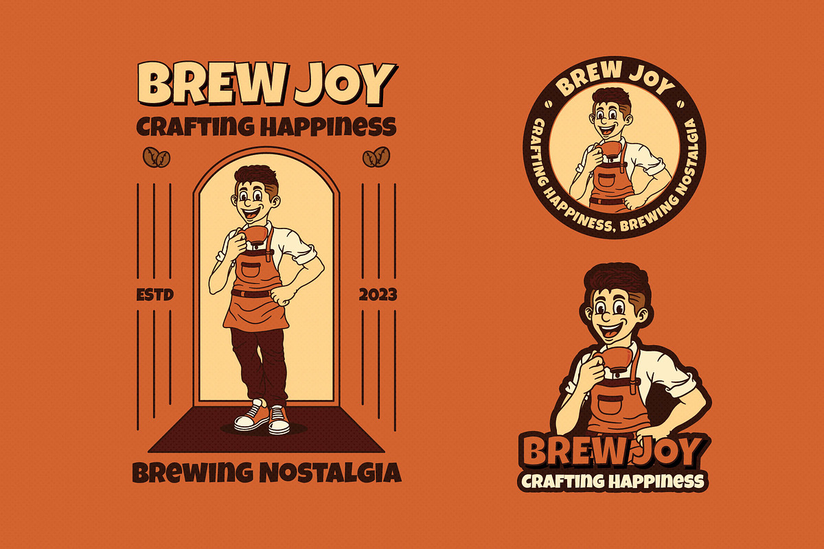 Retro Barista Illustration, a Work Illustration by Decoconio Design (Photo 2 of 3)