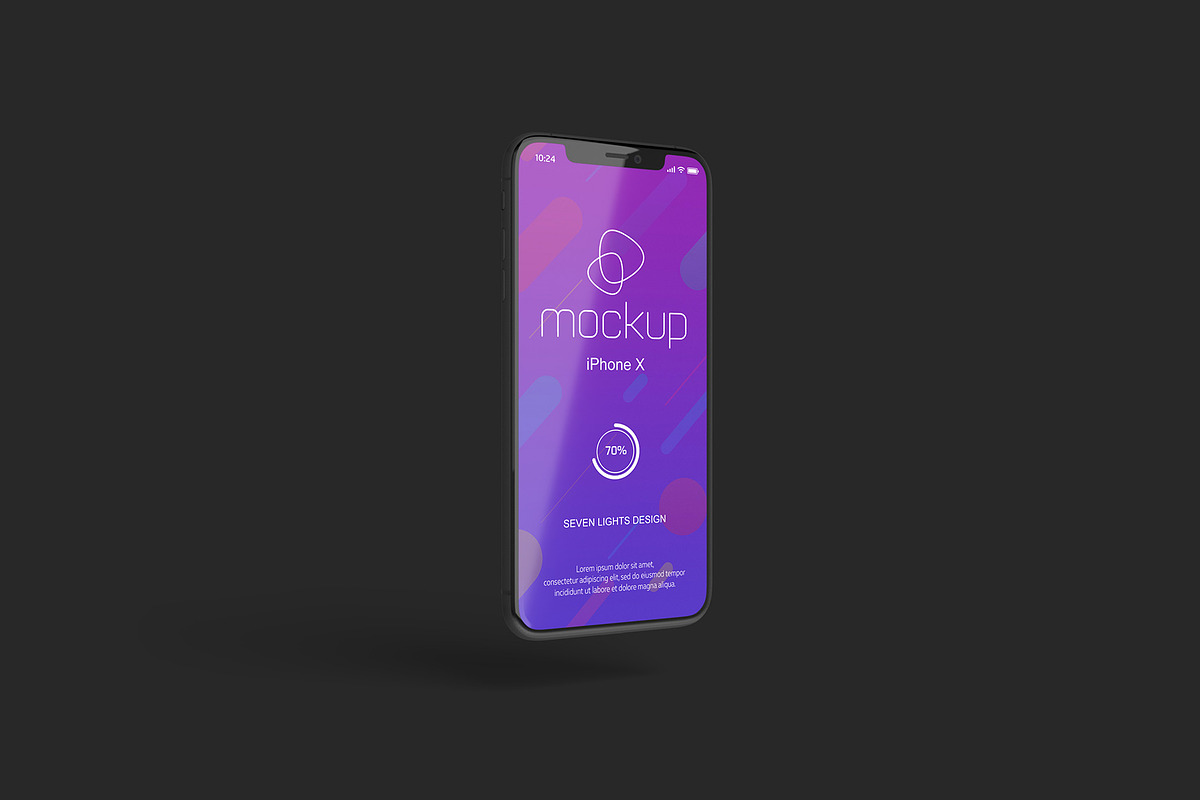 iPhone X Mockup Set, an iPhone Mockup by Seven Lights (Photo 9 of 10)