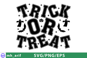 Trick or Treat SVG, Classic Hallowee, a Graphic by mh_arif